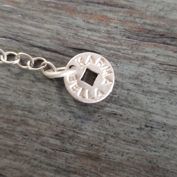 Karma Bella Brushed Gold Necklace - Picture 6 of 8